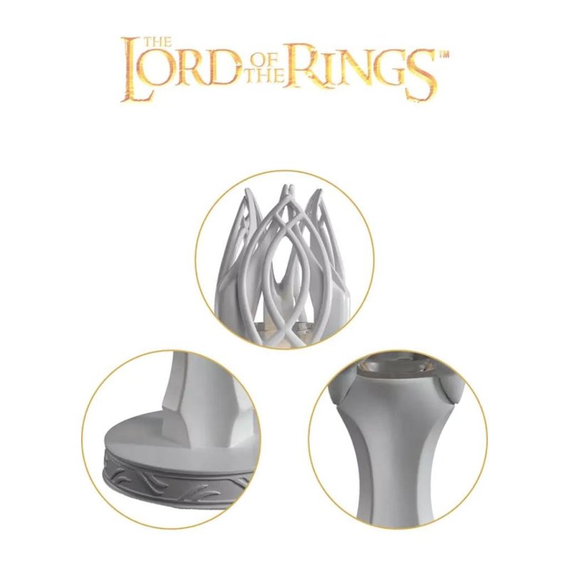 LE SEIGNEUR DES ANNEAUX - Baton de Gandalf le Blanc - Bougeoir 23cm