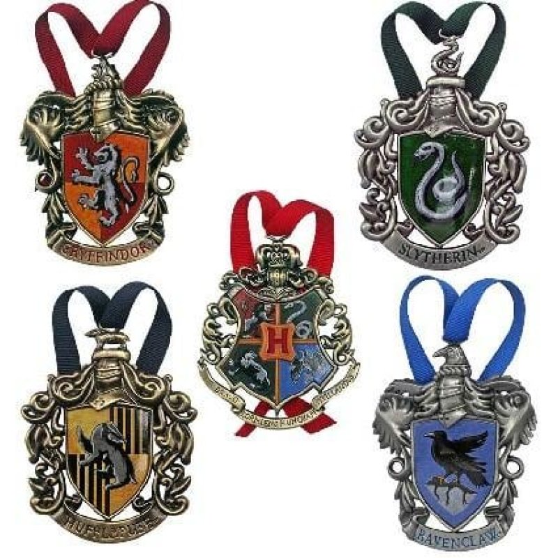 HARRY POTTER - Set de 5 ornements de Noël