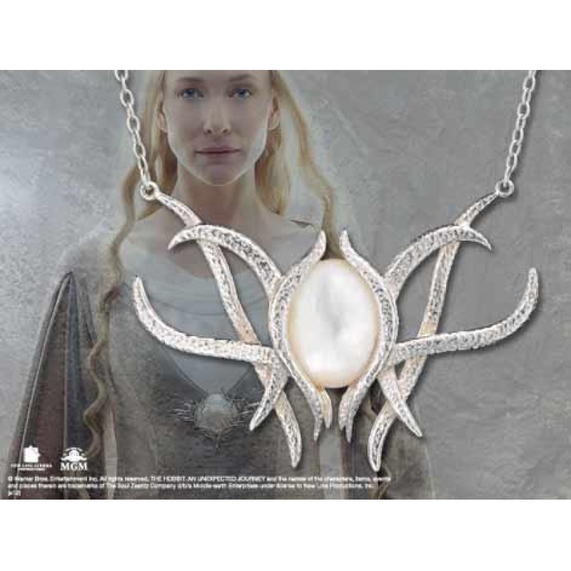 THE HOBBIT - Galadriel - Pendentif Broche - Argent Massif