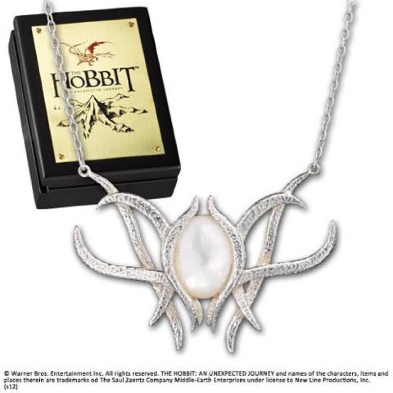 THE HOBBIT - Galadriel - Pendentif Broche - Argent Massif