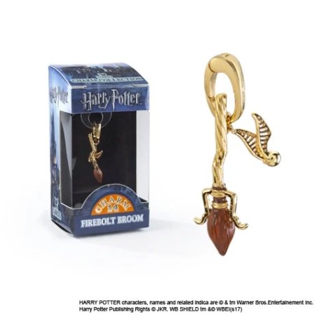 HARRY POTTER - Pendentif Charm Lumos 14 - Balai Eclair de Feu