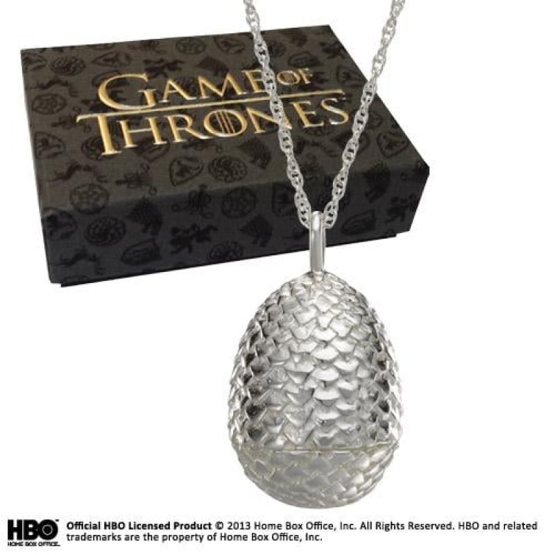 GAME OF THRONES - Pendentif Oeuf de Dragon - Silver Edition