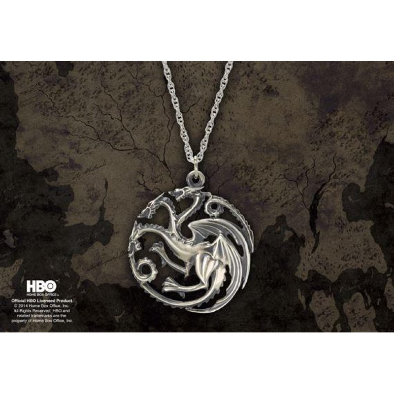 GAME OF THRONES - Pendentif Targaryen - Silver Edition