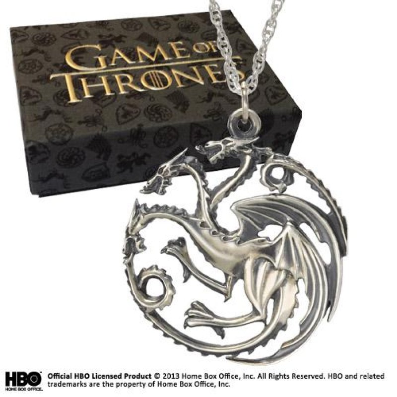 GAME OF THRONES - Pendentif Targaryen - Silver Edition