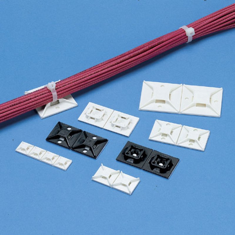 CableTieMount HiTmp Adh 1x1in WRBL PK500