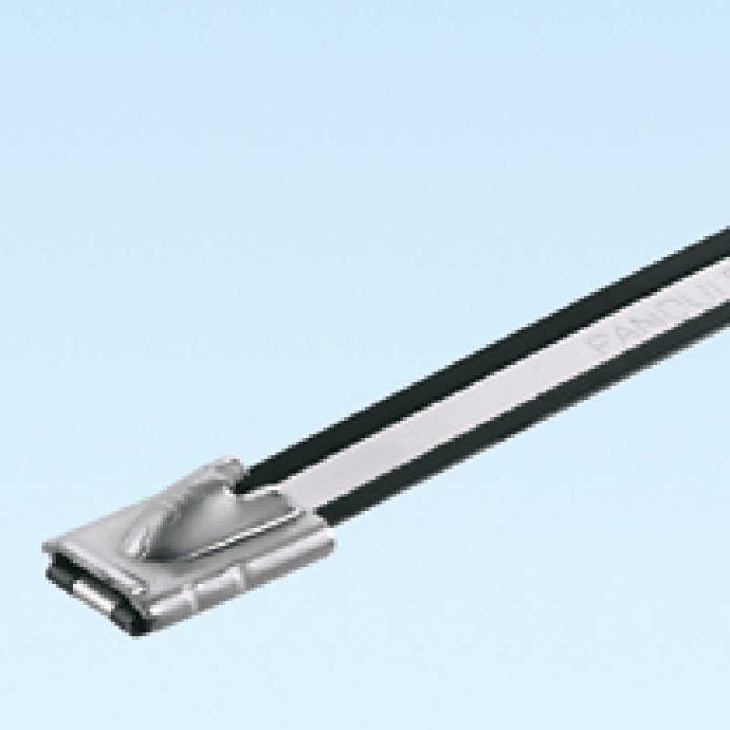 Panduit Nylon coated stainless steel tie, 14.3" serre-câbles Métal Noir