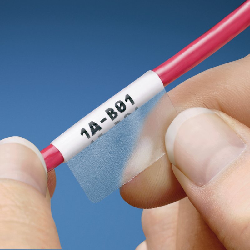 Panduit S100X150VA1Y étiquette auto-collante Rectangle aux angles arrondis Translucide, Blanc 2500 pièce(s)