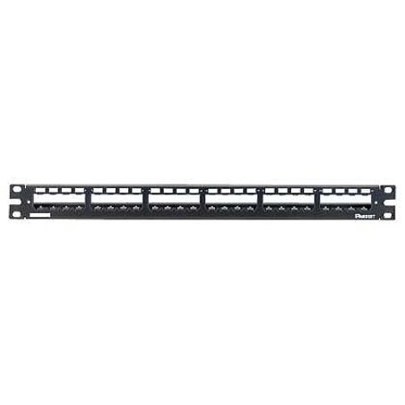 19" modular PP 24port 1U metal black SB