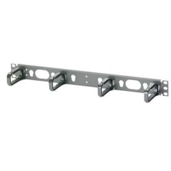 19 wire management 1U plast bl single