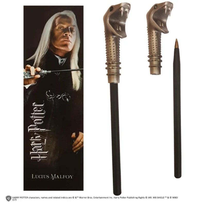 Harry Potter set stylo à bille et marque-page Lucius Malfoy