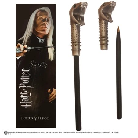 Harry Potter set stylo à bille et marque-page Lucius Malfoy