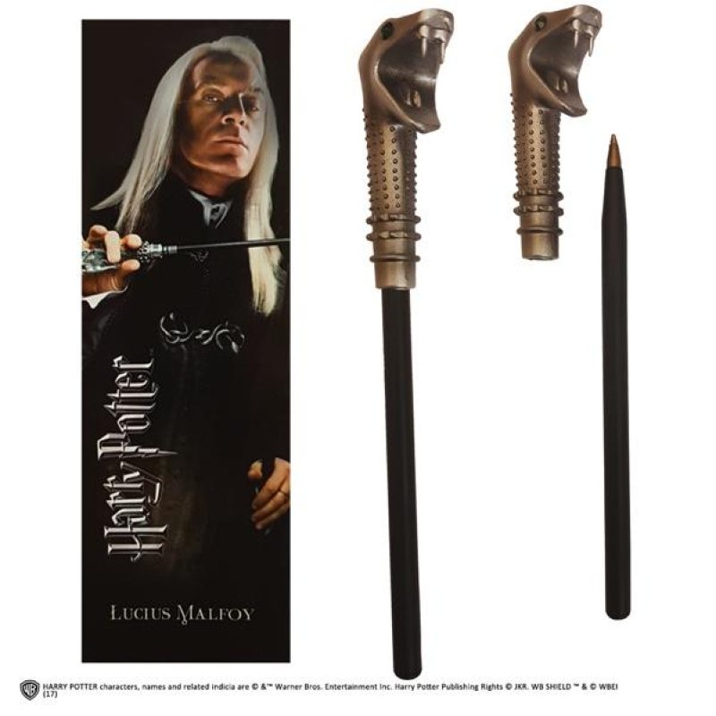 Harry Potter set stylo à bille et marque-page Lucius Malfoy