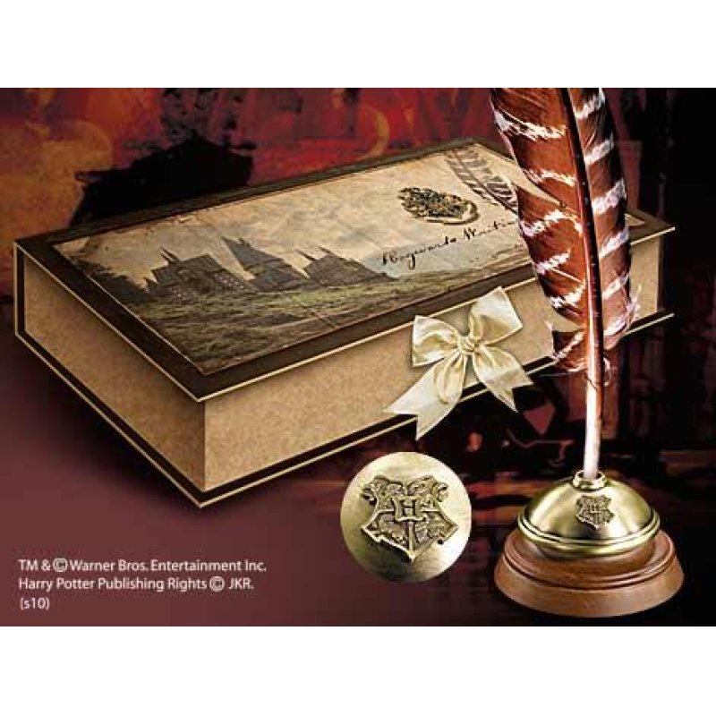 Harry Potter plume et encrier Hogwarts (Poudlard)