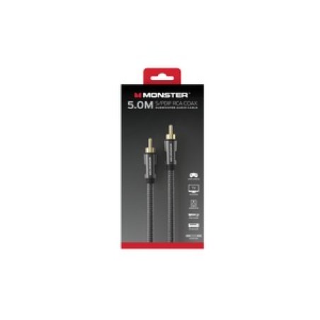 ESSENTIALS CABLE AUDIO SUBWOOFER RCA MALE VERS RCA MALE 5M
