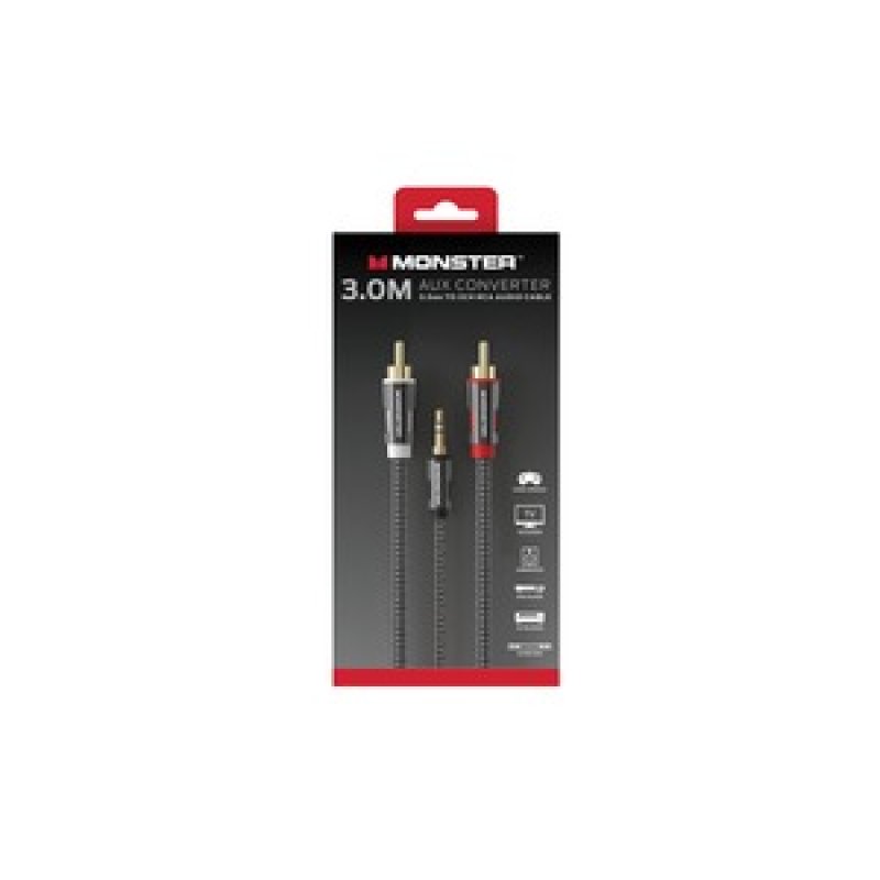 ESSENTIALS CABLE AUDIO INTERCO JACK 3,5MM VERS 2RCA MALE 3M