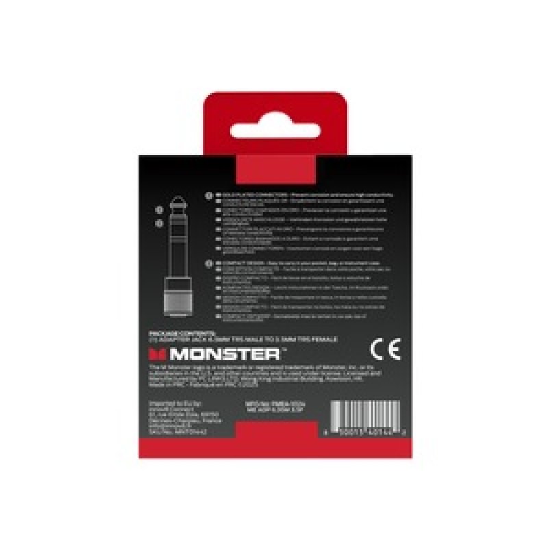 ESSENTIALS ADAPTATEUR JACK 3,5MM FEMELLE VERS 6,5MM MALE