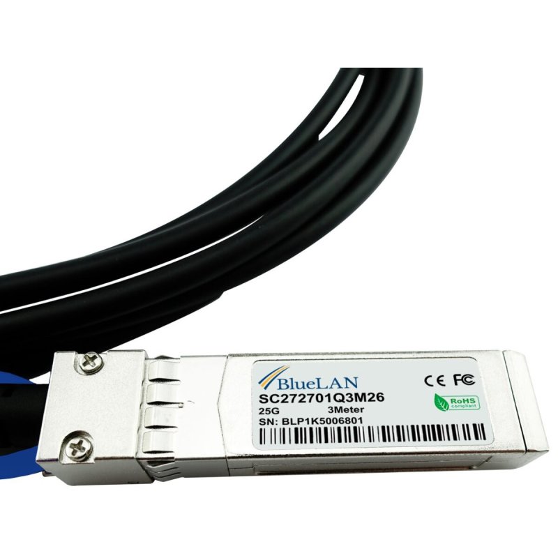BlueOptics SFP28-DAC-2M-UQ InfiniBand/fibre optic cable Black
