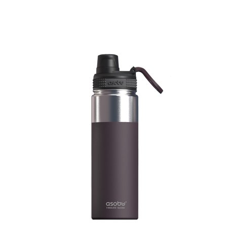 - Alpine Flask - isolierte Edelstahl Outdoorflasche 530ml Burgunderrot