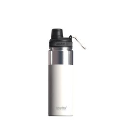 - Alpine Flask - isolierte Edelstahl Outdoorflasche 530ml Wei