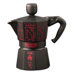 Bialetti Stranger Things Cafetière à moka Noir, Rouge