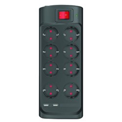 POWER PARAFOUDRE PARASURTENSEUR 8 AC/2 USB-A DE