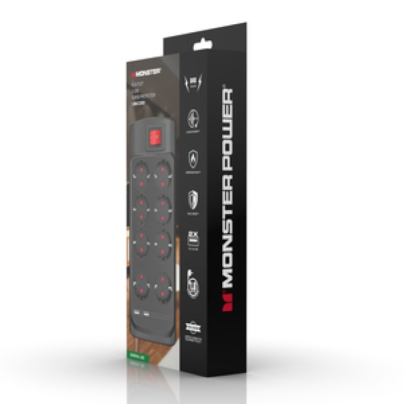 POWER PARAFOUDRE PARASURTENSEUR 8 AC/2 USB-A DE