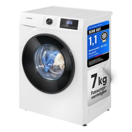 Bomann WA 7175.1 washing machine Front-load 7 kg 1400 RPM White