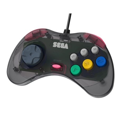 Retro-Bit RB-SGA-022 Gaming Controller Grey Gamepad Analogue Sega Saturn