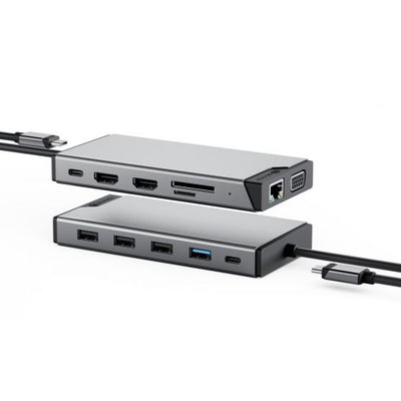 12-in-1 USB-C PD DV3 Triple Display Docking Station