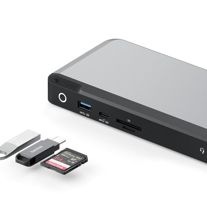 100W USB-C DX3 Triple 4K Display Docking Station Space Gr