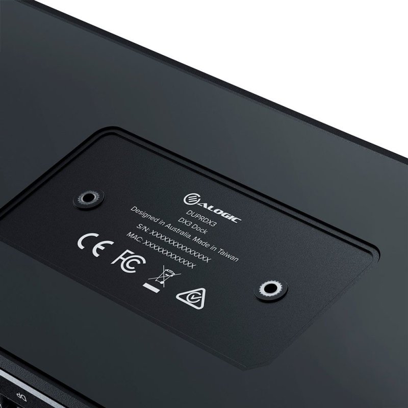 100W USB-C DX3 Triple 4K Display Docking Station Space Gr
