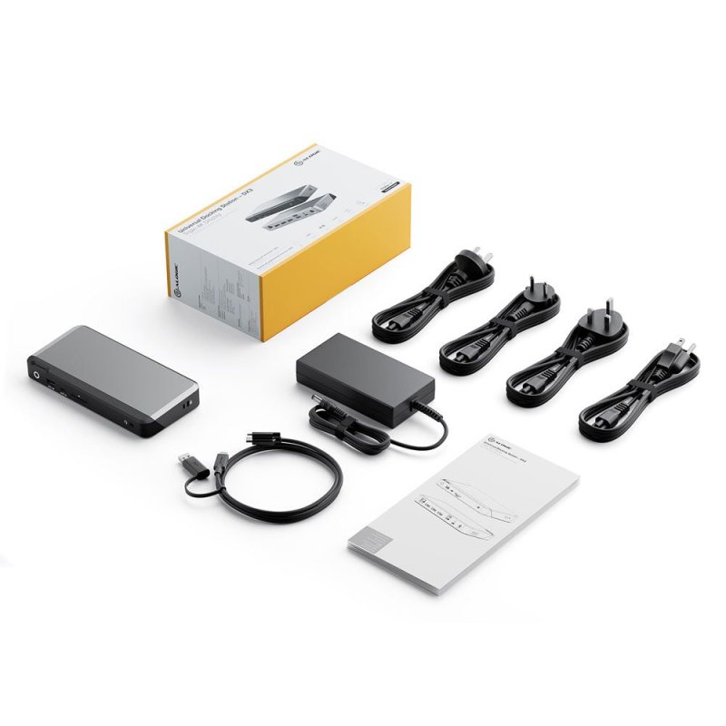 100W USB-C DX3 Triple 4K Display Docking Station Space Gr