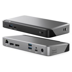 ALOGIC DUPRDX2-100 station d'accueil Avec fil USB 3.2 Gen 1 (3.1 Gen 1) Type-C Noir, Gris