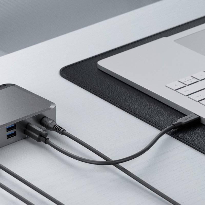 ALOGIC MX3 Avec fil USB 3.2 Gen 1 (3.1 Gen 1) Type-C Noir, Gris