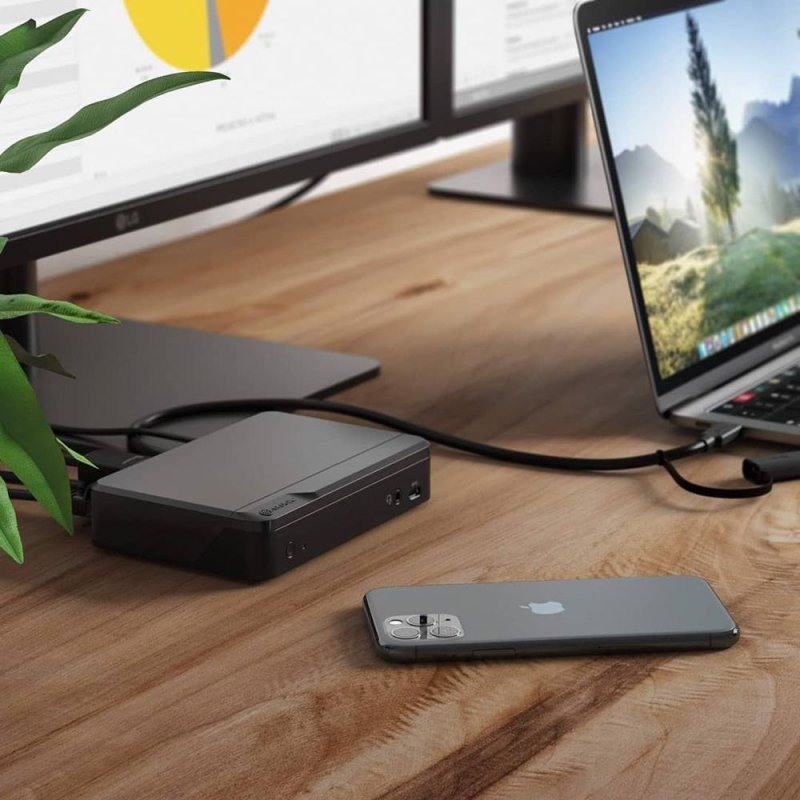 ALOGIC DUTHDPR laptop dock/port replicator USB 3.2 Gen 1 (3.1 Gen 1) Type-C Black