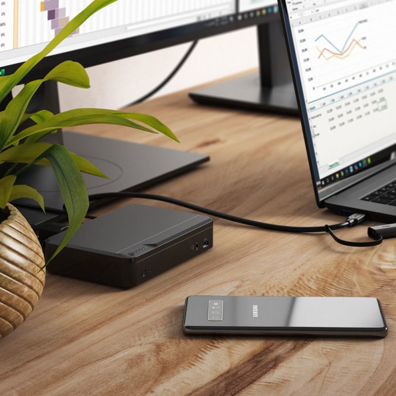 ALOGIC DUTHDPR laptop dock/port replicator USB 3.2 Gen 1 (3.1 Gen 1) Type-C Black