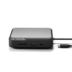 ALOGIC DUCD2 station d'accueil Avec fil USB 3.2 Gen 2 (3.1 Gen 2) Type-C Gris, Noir