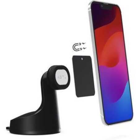 Kenu Airbase Magnetic Support passif Mobile/smartphone Noir, Argent