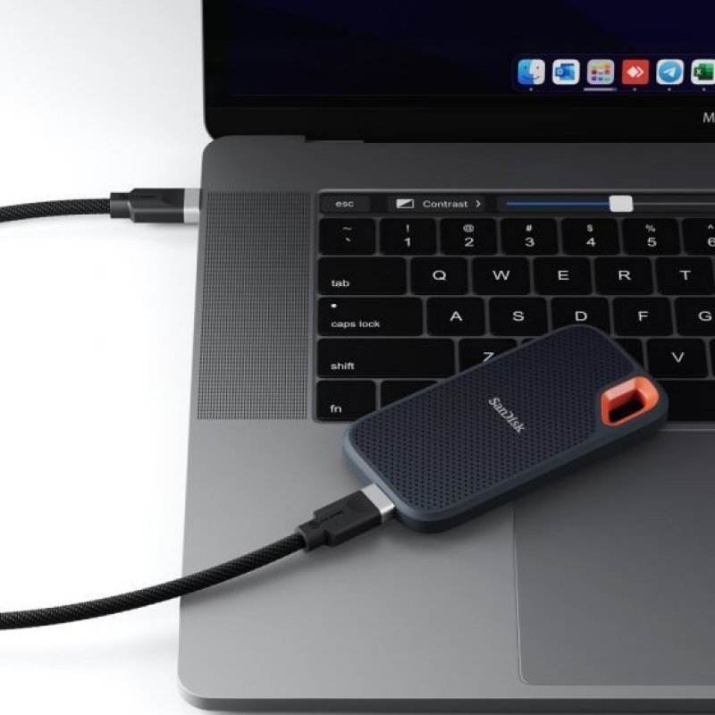 USB 3.2 Anschlusskabel Typ C -C 5A M/M 2m, sw