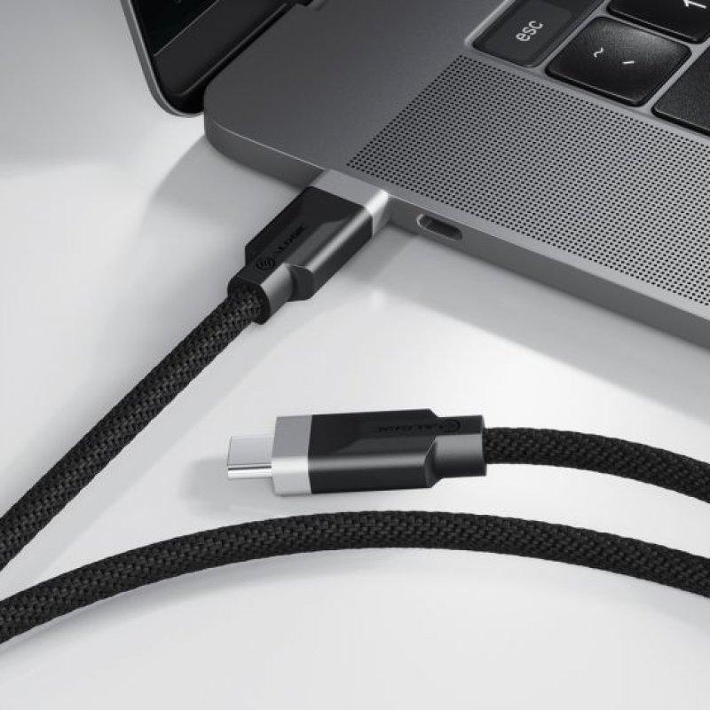 ALOGIC FUSCC2-SGR câble USB USB 3.2 Gen 2 (3.1 Gen 2) 2 m USB C 10 Gbit/s 100 W Noir, Gris
