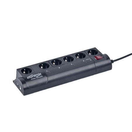 EnerGenie EG-PMS2 protection surtension Noir 6 sortie(s) CA 220 – 230
