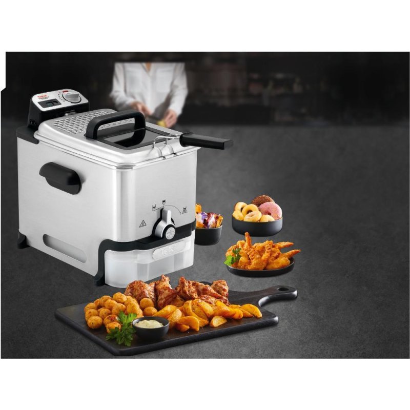 Tefal FR8041 fryer Single 3.5 L Stand-alone 2300 W Deep fryer Silver