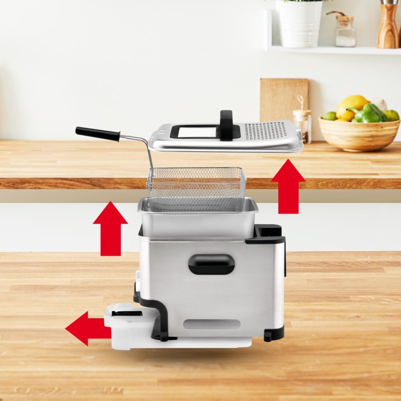Tefal FR8041 friteuse Unique 3,5 L Autonome 2300 W Argent