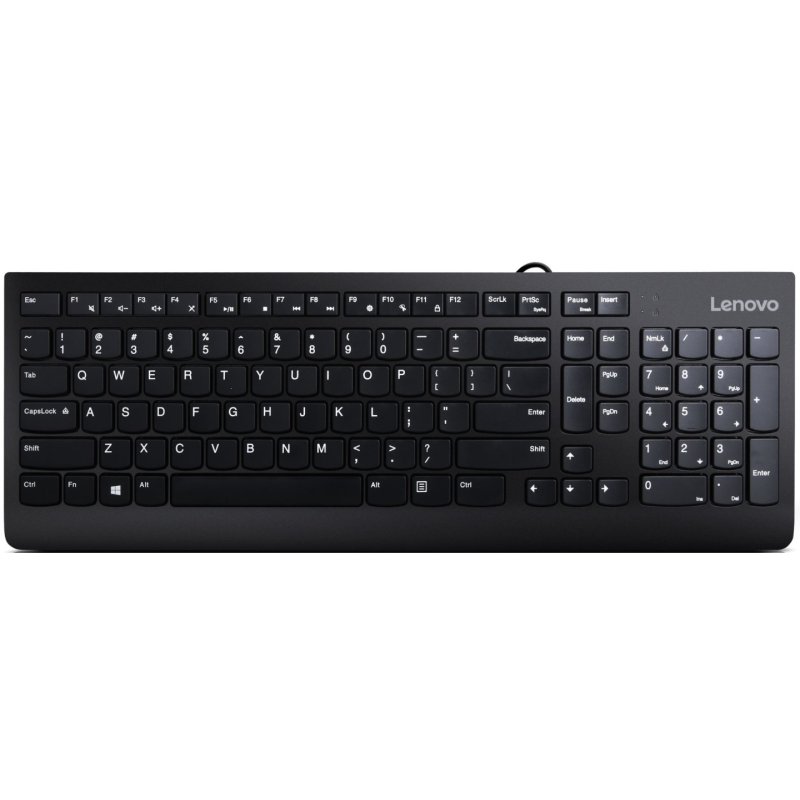 Lenovo 300 USB Combo clavier Souris incluse Maison QWERTZ Allemand Noir