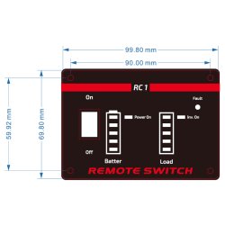 Gembird EG-PWC-PSWRC-01 télécommande Avec fil Centrale électrique portable Appuyez sur les boutons
