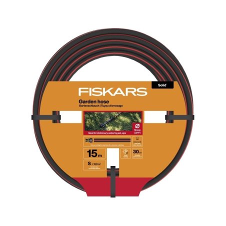Fiskars - Solid garden hose 19mm (3/4”) 15m