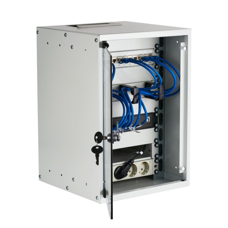 EFB Elektronik WGB-1009GR.30-SET1 rack cabinet 9U Wall mounted rack Grey