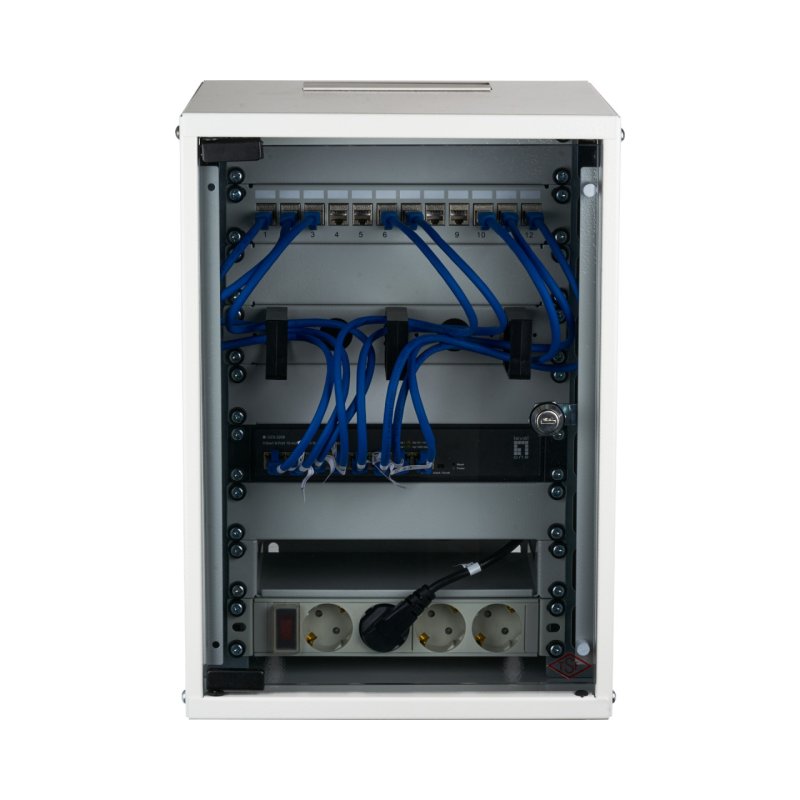 EFB Elektronik WGB-1009GR.30-SET1 étagère 9U Rack monté sur le mur Gris