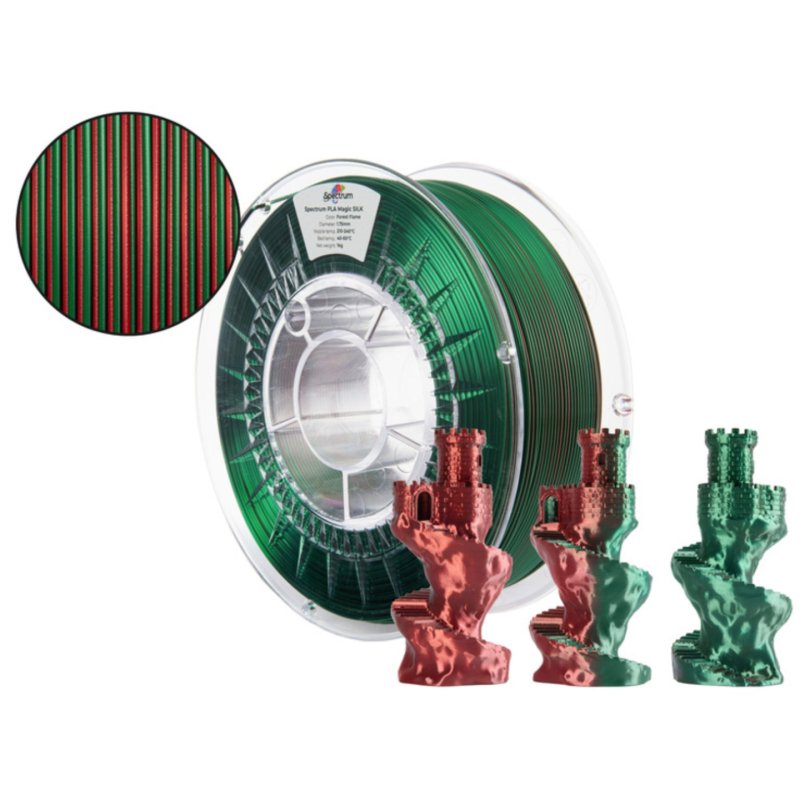 Spectrum Filaments 81406 matériel d'impression 3D Acide polylactique (PLA), Soie Multicolore 1 kg