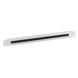 19" 1HE Kabeldurchfhrung mit Brstenleiste, RAL7035